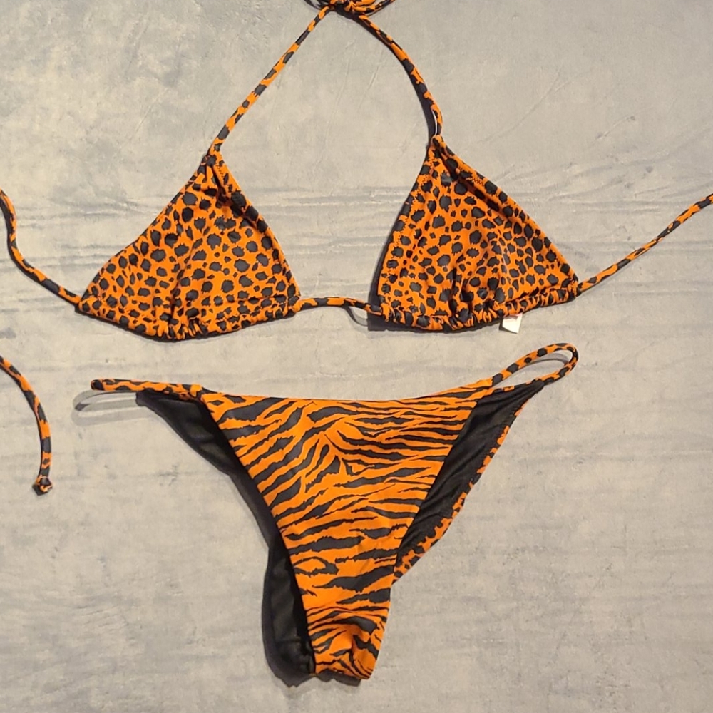 Animal print Brazilian bikini